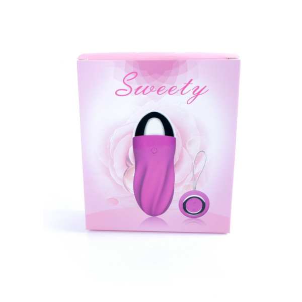 Виброяйцо с пультом ДУ - Remoted controller egg 0.1 USB Purple, 9 см