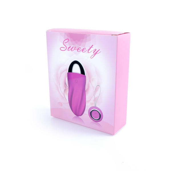 Виброяйцо с пультом ДУ - Remoted controller egg 0.1 USB Purple, 9 см
