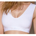 Спортивный топ из эластичного хлопка Passion PS005 TOP white, размер S