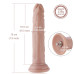Реалистичный фаллоимитатор для секс-машин Hismith 7.5? Flexible Silicone Dildo, система KlicLok