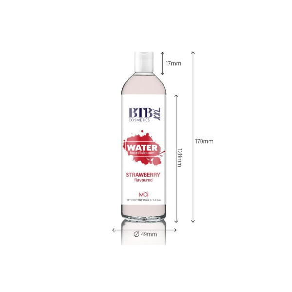 Смазка на водной основе BTB FLAVORED STRAWBERRY с ароматом клубники, 250 мл