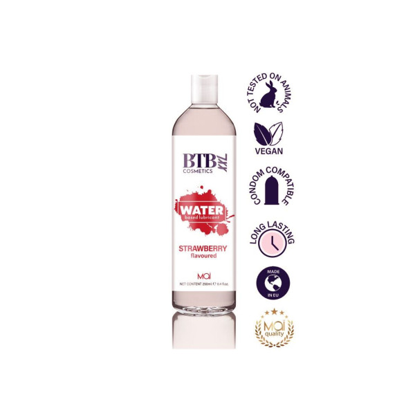Смазка на водной основе BTB FLAVORED STRAWBERRY с ароматом клубники, 250 мл