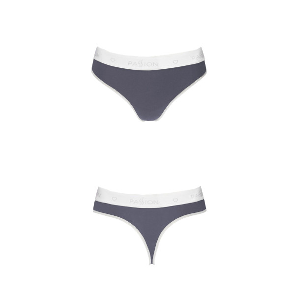 Спортивные трусики-стринги Passion PS007 PANTIES dark grey, размер M