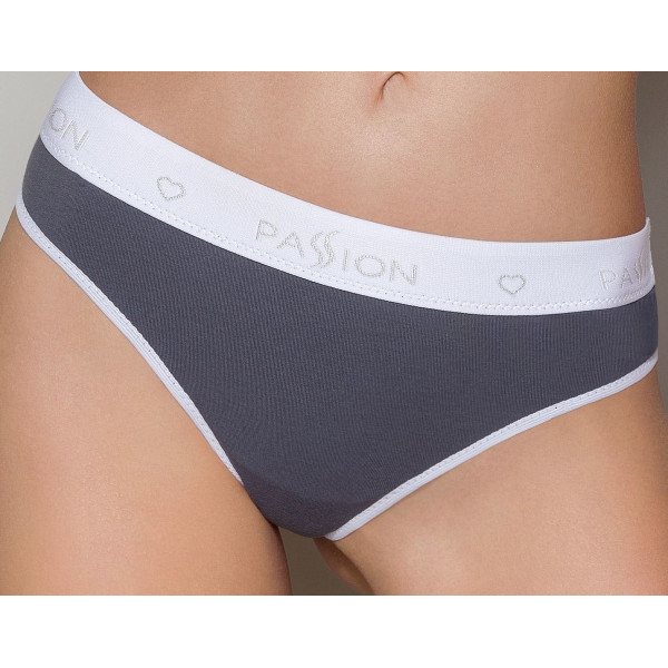 Спортивные трусики-стринги Passion PS007 PANTIES dark grey, размер M