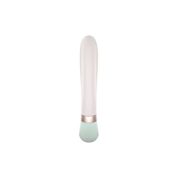 Смарт вибратор кролик с подогревом Satisfyer Heat Wave Mint с управлением через смартфон, 12 режимов, 20 см
