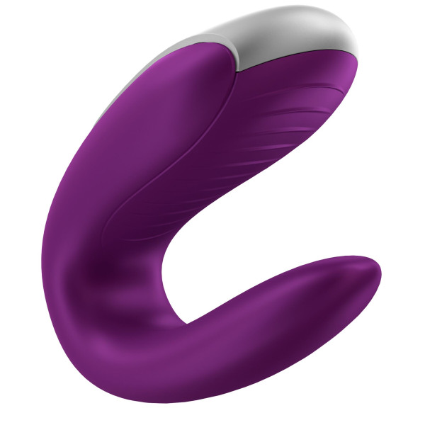 Смарт-вибратор для пар Satisfyer Double Fun (Violet), управление через пульт и смартфон