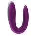 Смарт-вибратор для пар Satisfyer Double Fun (Violet), управление через пульт и смартфон