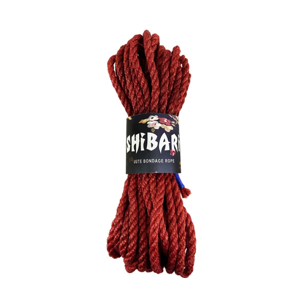 Джутовая веревка для Шибари Feral Feelings Shibari Rope, красная, 8 м
