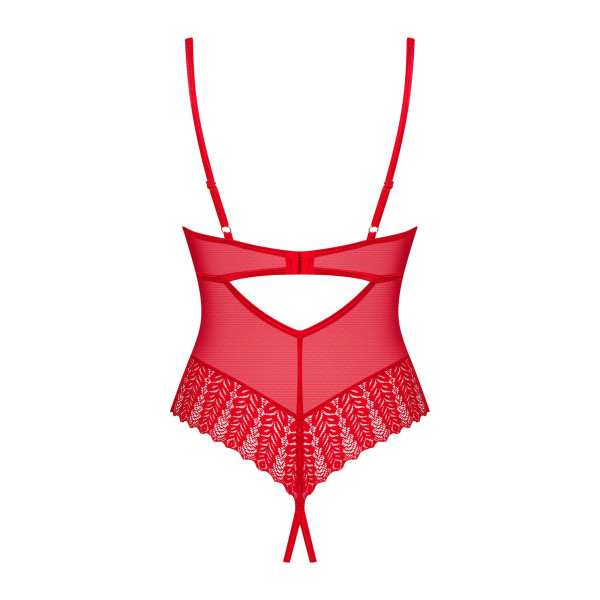 Боди Obsessive Ingridia crotchless teddy M/L