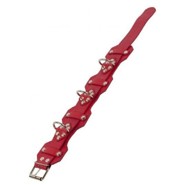 Ошейник VIP Leather Collar, Red