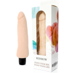 Вибратор BOSS Cyberskin - RAINBOW, длина 19,5 см, диаметр 4,5 см