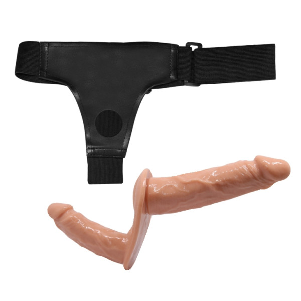 Страпон с двумя насадками BAILE - DOUBLE DILDOS Strap On