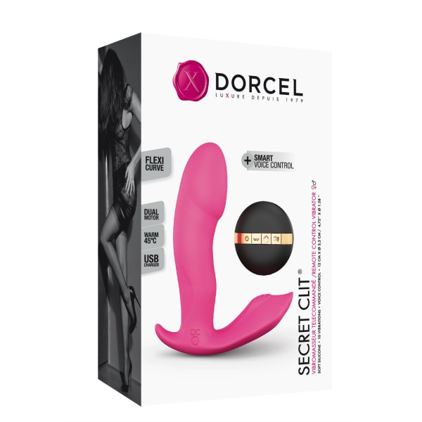 Вибратор Dorcel Secret Clit с подогревом и пультом